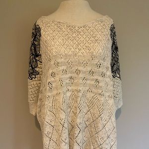 Anthropologie Knitted&Knotted Sweater W/Appliqué